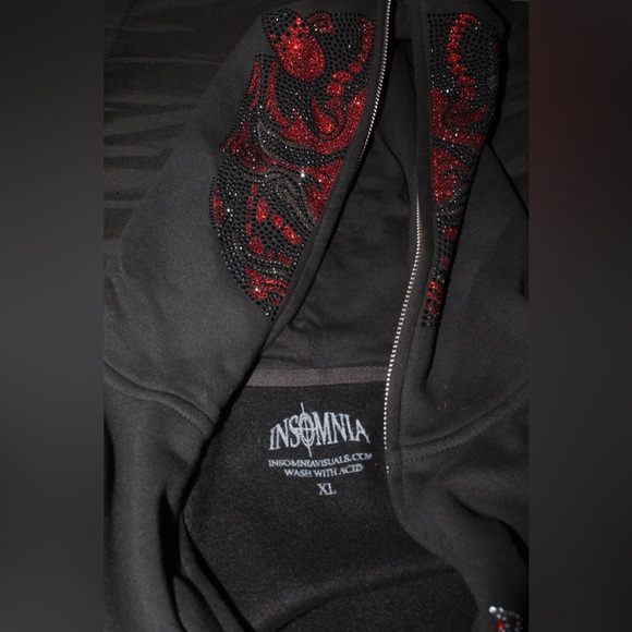 Insomnia Visuals Rhinestone Oni Fullzip - Picture 2 of 3